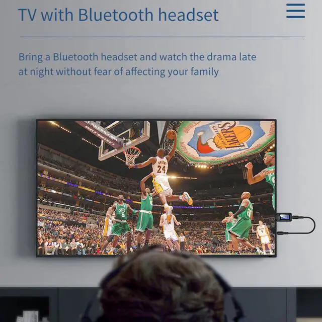 Alt view image 5 of 5 - With LCD Display Bluetooth 5.0 Audio Receiver Transmitter 3.5MM AUX Jack Stereo USB Adapter Wireless Dongle For PC TV Car