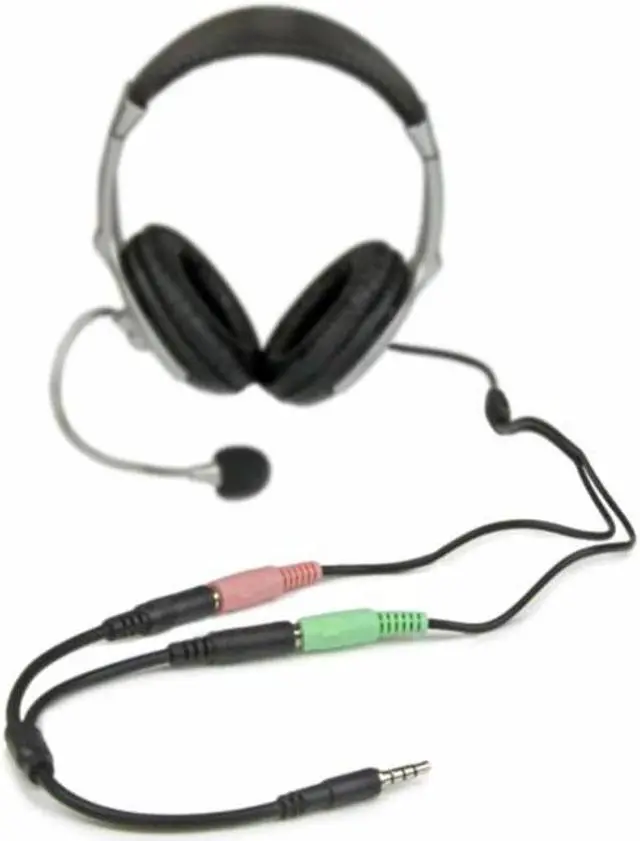 Alt view image 2 of 5 - 1PCS 3.5mm Stereo Audio Male To 2 Female Headset Mic TRRS Y Splitter Cable Adapter For Earphone Headphone Mole Phone Adapters