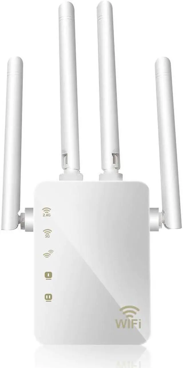 Alt view image 4 of 5 - Wireless Wifi Repeater/Router 1200mbps 2.4G/5G Dual Band Wifi Signal Amplifier AP Signal Booster Network Range Extender