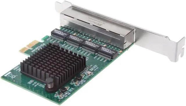 Alt view image 4 of 5 - PCI Express 10/100/1000M to 4 Port 4x Gigabit Card Ethernet Network Adapter