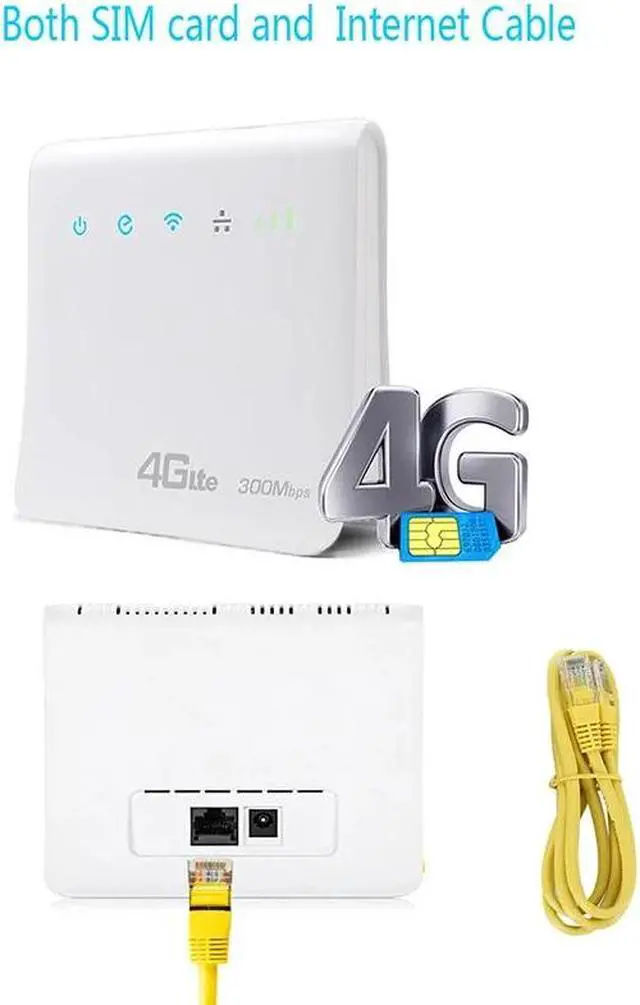 Alt view image 3 of 5 - 300Mbps Wifi Routers 4G Lte Cpe Mobile Router with LAN Port Support SIM Card Portable Wireless Router Wifi 4G EU Plug