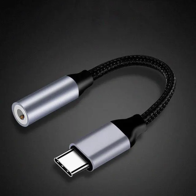 Alt view image 2 of 5 - 3.5mm To USB Type C Adapter Short Cables USBC To 3.5MM Audio Transfer Adaptors Typec Connectors 3.5 MM Adapt Line