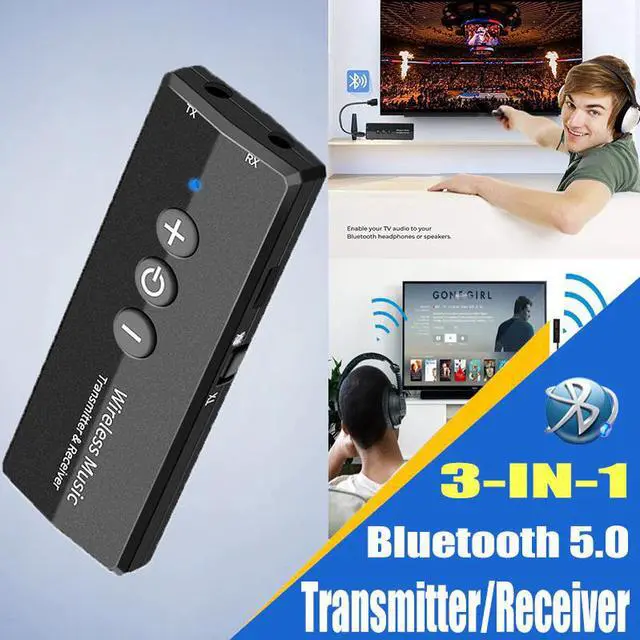 Main image of 3 IN 1 Bluetooth Receiver Transmitter Stereo Bluetooth 5.0 4.2 Audio AUX 3.5mm Jack For TV PC Car Kit Wireless Adapter