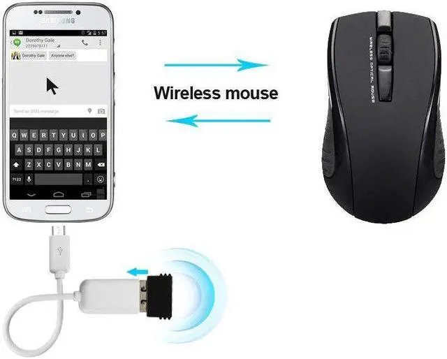 Alt view image 4 of 5 - 100% tested  Host Micro USB to USB Mini OTG Cable Adapter for   HTC LG Android Phone for flash drive glossy