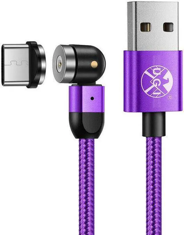 Alt view image 2 of 5 - 1M/2M Magnetic Cable Fast Charge 540° 180°/360° Rotating Cord For Lighting Port Micro USB Type C USB C Android Tablet laptop