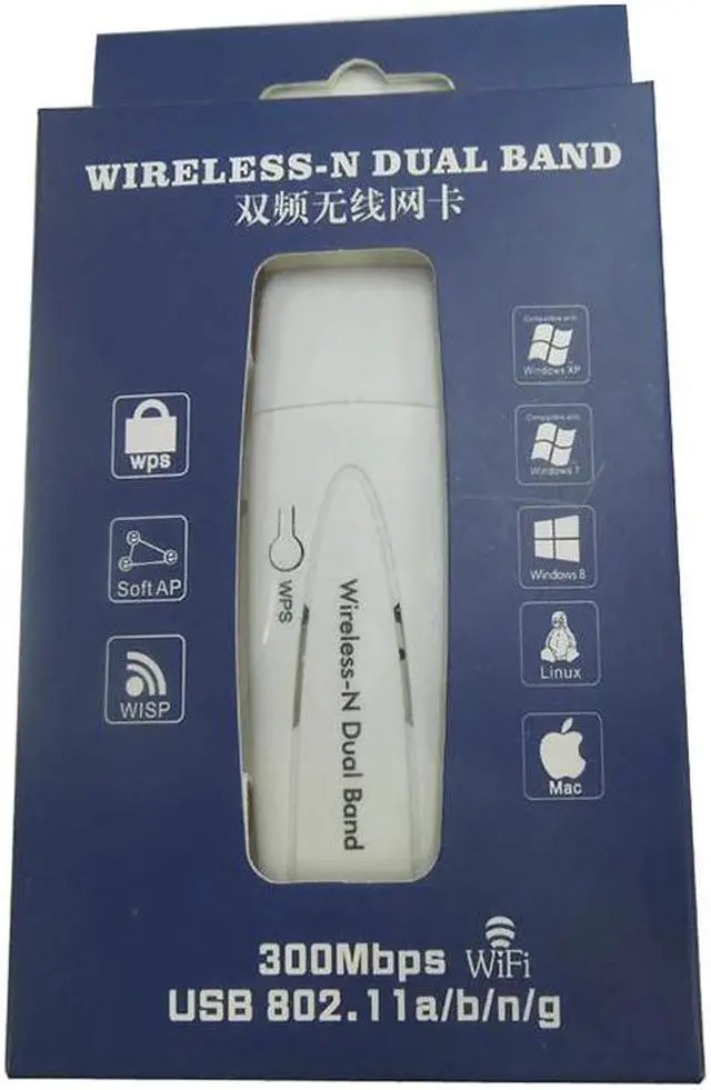 Alt view image 2 of 2 - band 300Mbps Wireless Lan Adapter Ralink RT3572 Dongle For Kali Linux 2019 and Samsung TV