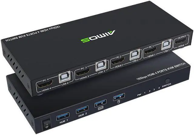Main image of USB VGA KVM Switch Box 2 in 1 Out Video KVM USB Switch for Mouse Keyboard Monitor Sharing Computer