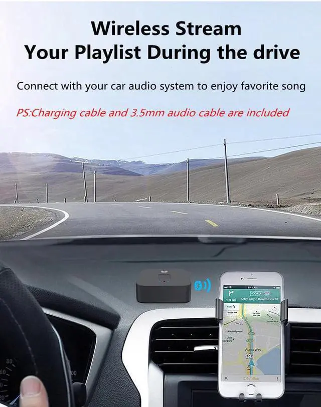 Alt view image 3 of 5 - Bluetooth 5.0 4.2 Audio Receiver For Car Computer Wire Speaker Home Stereo AptX LL RCA NFC 3.5mm Jack Aux Audio Adapter