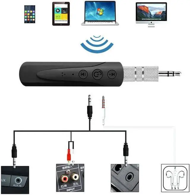 Alt view image 4 of 5 - 5.0 Receiver 3.5mm Jack Aux Audio Receiver Adapter For Phone Headphone Wireless Music MP3  Car Kit Adapter