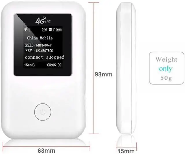 Alt view image 4 of 5 - 3G 4G mifi router High Speed unlocked wifi modem router GSM UMTS WCDMA LTE FDD TDD sim card car wifi Pocket 4G Hotspot