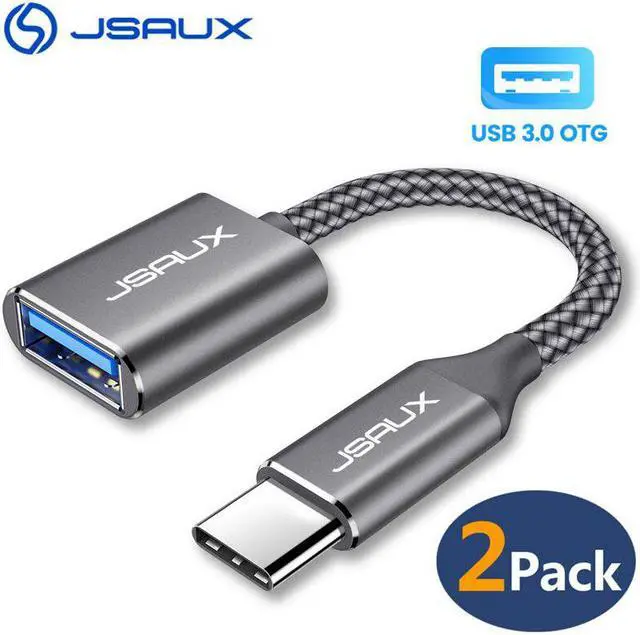 Main image of 2Pack  USB C Adapter OTG Type C Cable USB C to USB 3.0 Adapter Otg Cable Thunderbolt 3 for MacBook