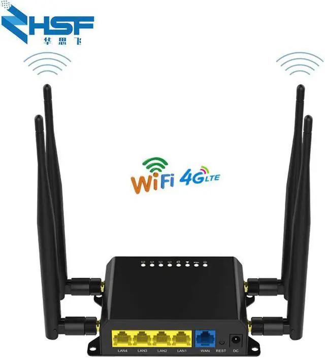 Main image of 300Mbps router 4G LTE CAT6 wireless WiFi router Industrial 4G LTE router with Sim card slot WAN / LAM port Share 32 users