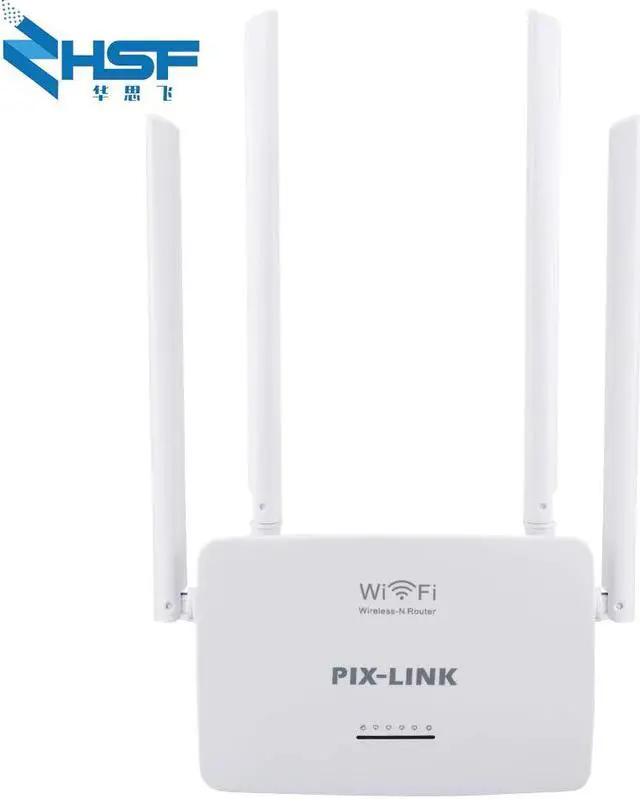 Alt view image 3 of 5 - 300Mbps wireless WiFi router Wi-Fi repeater Booster 5Ports RJ45 802.11N easy to set up home 4Pcs external antenna up to 32 users