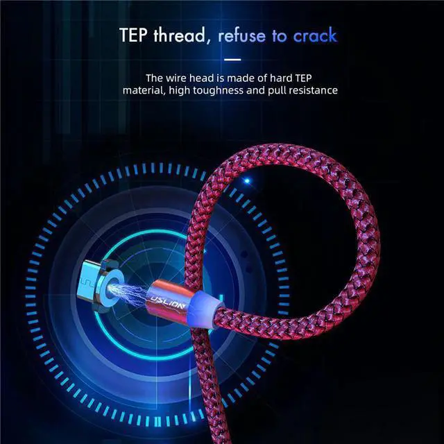 Alt view image 2 of 5 - Magnetic Micro USB Cable Fast Charging USB Type C Cable Magnet Charger  Charge Cable Cord For Iphone 7