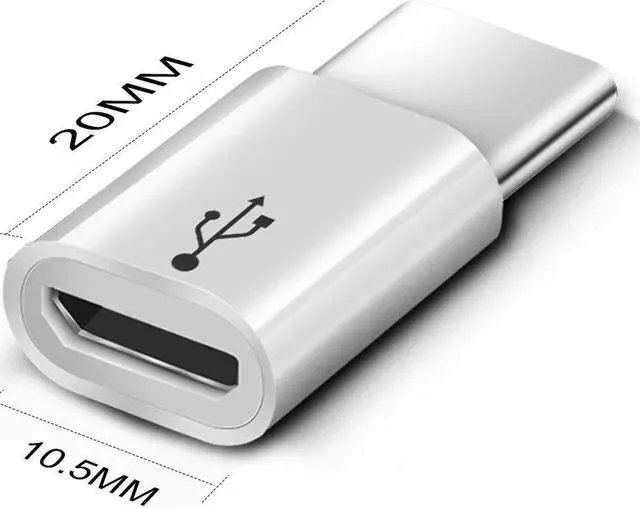 Alt view image 5 of 5 - Type C Adapter Micro  Female to -C Male Converter c Charger Cable Adaptor For  S9 S10 S8   Typec