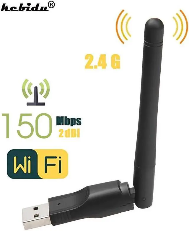 Main image of New WIFI USB Adapter MT7601 150Mbps USB 2.0 WiFi Wireless Network Card 802.11 b/g/n LAN Adapter with rotatable Antenna