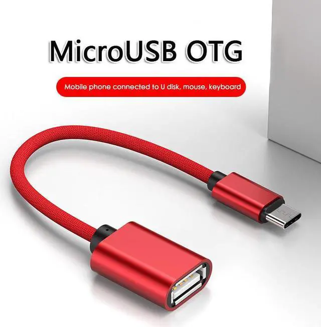 Alt view image 4 of 5 - 1PC Type-C Micro USB Cables OTG Adapter Type C Female Converter OTG  Line For Macbook    Mouse Keyboard