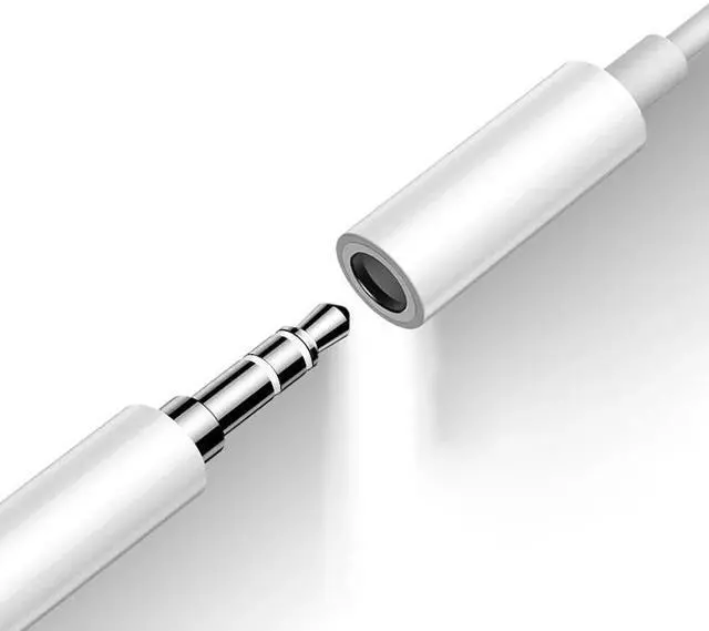 Alt view image 2 of 5 - For Lighting to 3.5mm Headphone Adapter Audio Aux Cable Adapter For iPhone 11 X XS Max For Lighting Jack Splitter Aux IOS 13