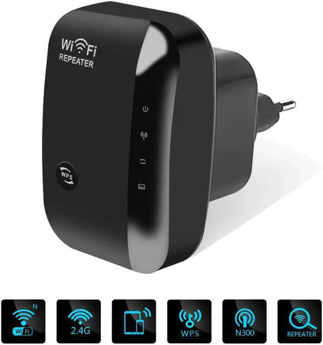 Alt view image 2 of 5 - 802.11b/g/n Network Wifi Router Portable Wireless-N AP Wifi Repeater Expander Antenna Extended Wi-fi Signal Repeaters 300Mbps EU