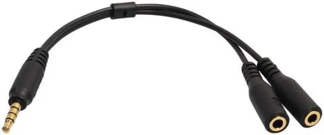 Main image of 3.5mm Audio Splitter Cable For Computer Jack 3.5mm 1 Male To 2 Female Y Splitter Cable Headset Mic Splitter Adapter