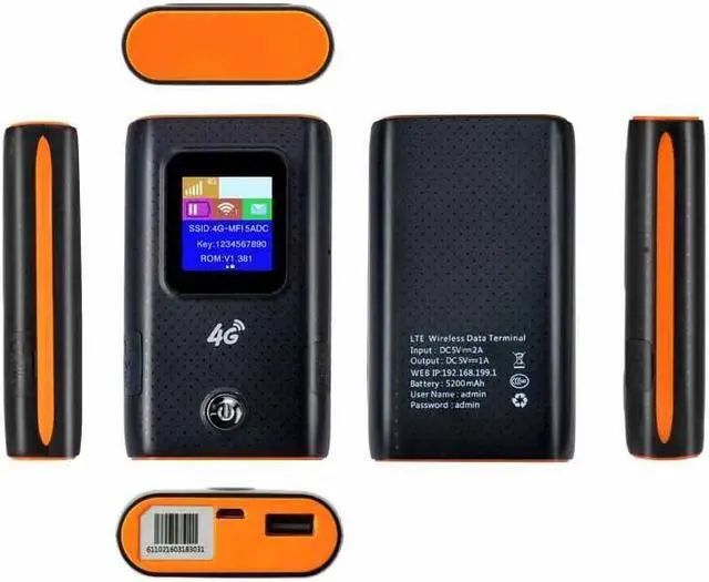 Alt view image 5 of 5 - 4G Wifi Router Car Mobile Hotspot Wireless Broadband Pocket Mifi Unlock Lte Modem Wireless Wifi Extender Repeater Mini Router