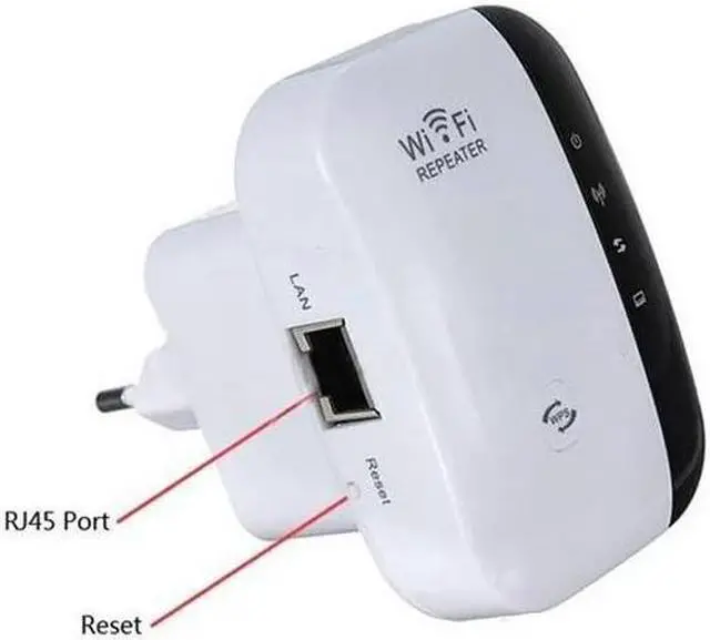 Alt view image 5 of 5 - Wifi Repeater Router Expander 300Mbs 2dBi Antennas Signal Boosters US/EU//UK Plug