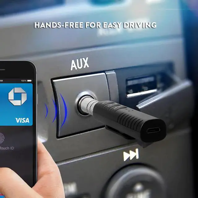 Main image of Wireless Car Bluetooth Receiver 3.5mm Jack AUX Adapter Speaker Music Bluetooth Aux Mini Audio Receptor Blutooth 4.1
