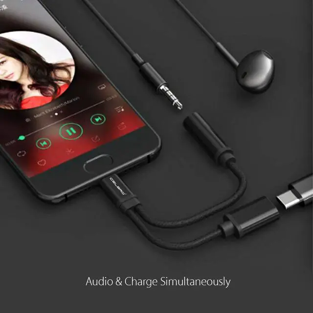 Alt view image 5 of 5 - Type C To 3.5mm Headphone Jack Adapter Charger Cable for Mi Mix 3 8 Mi8 Pro/SE 3.5 Jack Earphone Converter c Kabel