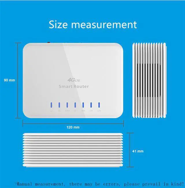 Alt view image 3 of 5 - 4G CPE Router Unlocked/wireless/portable/pocket LTE wifi modem 300mbps hotspot WAN/LAN port +SIM Card access home router