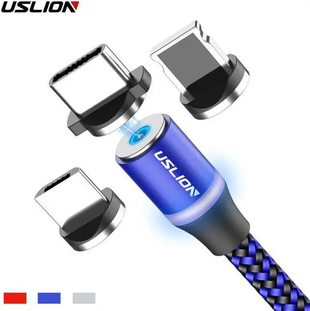 Main image of Magnetic Cable LED Micro USB Type C Cable For  S10 S9 S8  For iPhone XS MAX XR 8 7 6 6S USB-C Magnet Charger