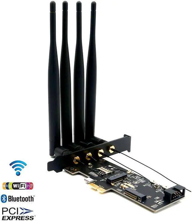 Main image of Wifi Adapter NGFF M.2 Key B and Key A to Ie X1 Network Card with SIM Card Slot 5dBi WiFi Antenna for 3G/4G Module WiFi Card