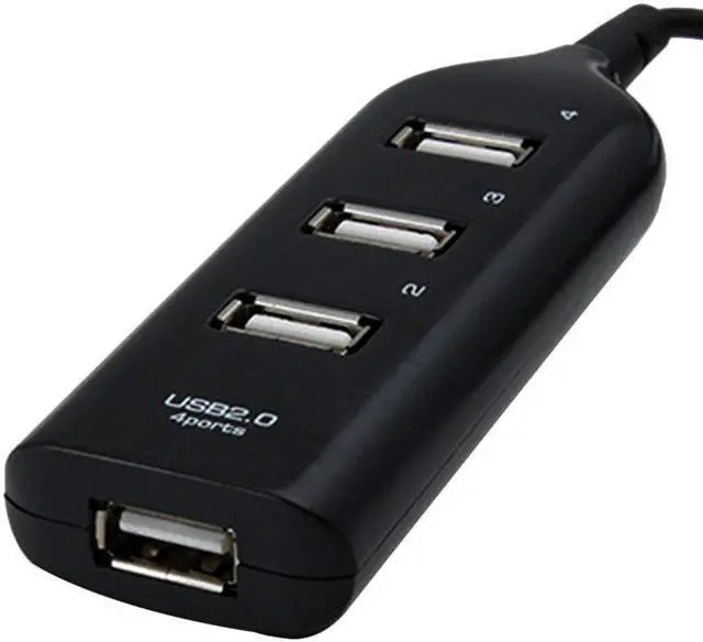 Alt view image 3 of 5 - USB Hub 4 Port USB 2.0 with Cable High Speed Mini Hub Socket Pattern Splitter Cable Adapter for Computer Laptop PC