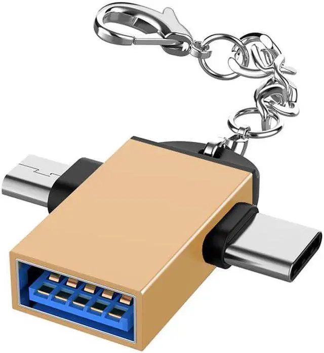 Alt view image 2 of 5 - 2020 NEW Suitable Android Type-C 2-in-1 OTG Adapter Otg Type C Cable For  Iphone  Usb Type C Adapter