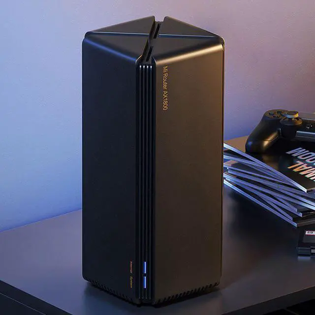 Alt view image 5 of 5 - Newest  Router AX1800 Wifi 6 Gigabit 2.4G 5GHz 5-Core Dual-Band Router OFDMA High Gain 2 Antennas Wider Mi Router AX1800