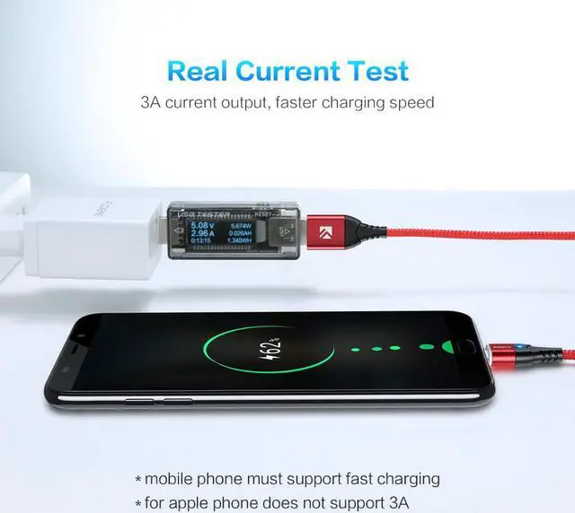 Alt view image 2 of 5 - Magnetic USB Cable For iPhone Micro USB Type C Charger For    3A Fast Charging Magnet  Cable