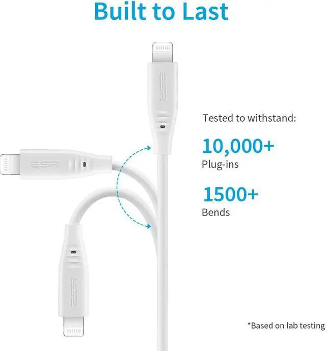 Alt view image 3 of 5 - MFi Certified PD Cable USB C to Lightning Cables Power Type C Fast Charging Cable for iPhone 11/XR/XS/X/8/7 Plus for Ipad