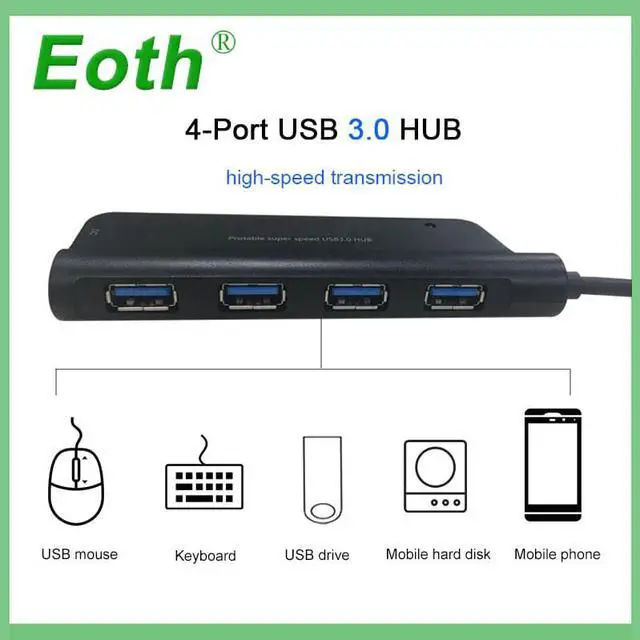 Alt view image 2 of 5 - hub 3.0 adapter splitter computer accessories multi port adaptador pc 3.1 power -c para hab micro multiple for