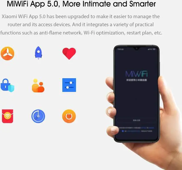 Alt view image 3 of 5 - AIoT Router AX3600 Wi-Fi 6 2.4GHz 5GHz WiFi Repeater Three Gigabit MAX 2976Mbps 6 Antennas 512MB Network Chinese Version