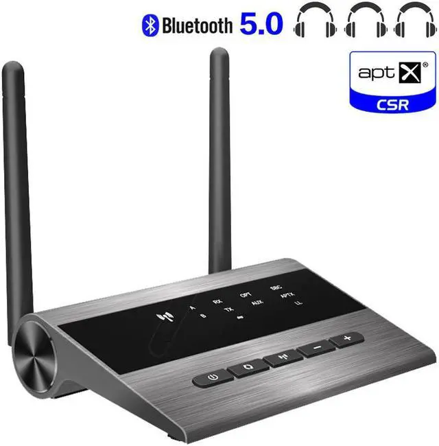 Main image of Broadcast 80m Aptx HD Low Latency Bluetooth 5.0 Audio Transmitter Receiver Bypass SPDIF AUX RCA Wireless Adapter TV PC