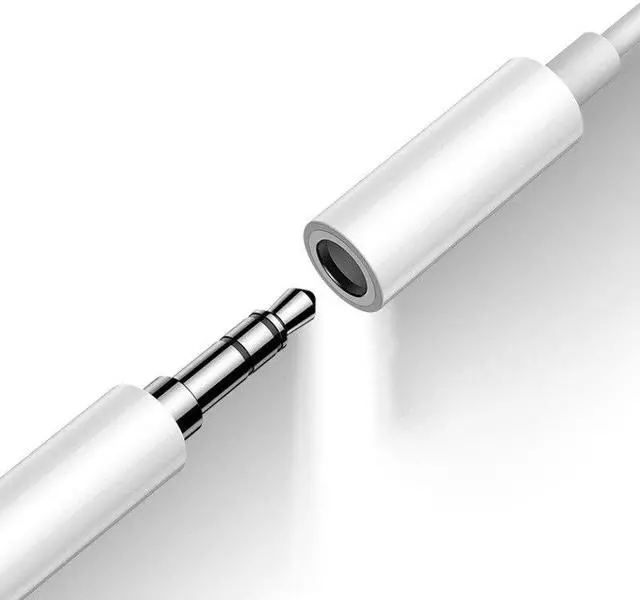Alt view image 4 of 5 - For Lighting to 3.5mm Headphone Adapter Audio Aux Cable For iPhone XS IOS 13 For Lighting Splitter Aux For iPhone 7 8  1