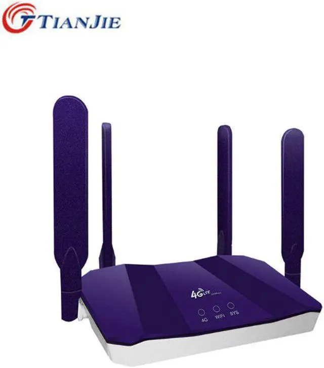 Alt view image 3 of 5 - 300Mbps 4G LTE Unlocked SIM CPE Router Wifi Broadband Mobile Hotspot WAN/LAN Port Antennas Home Modem Dongle with SIM card slot