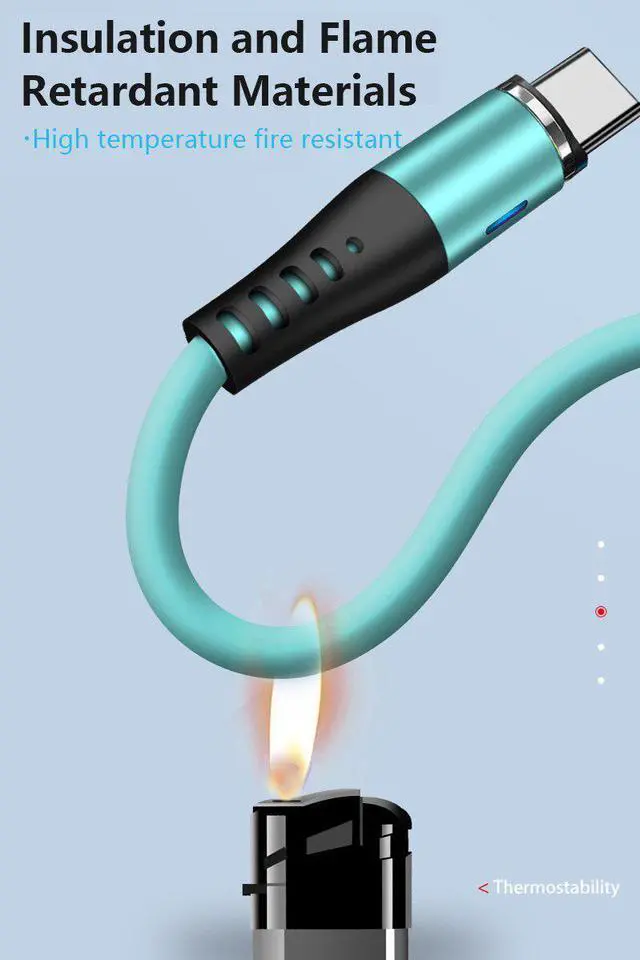 Alt view image 4 of 5 - 1 Meter Silicone Magnetic USB Cable Charger Fast Charging Magnet Charge Wire Cord For IPhone Android TXTB1