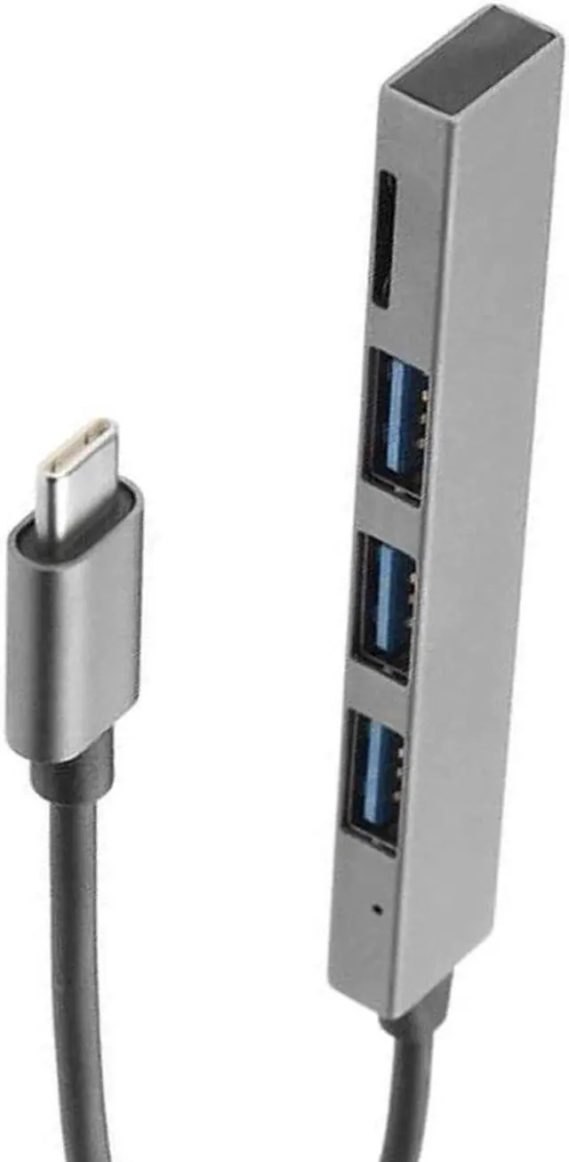 Alt view image 2 of 5 - 4 in 1 USB 3.1 Type-C Hub To USB 3.0 Magnesium Alloy Hub with TF Reader Slot 3 Port for MacBook Pro/Air