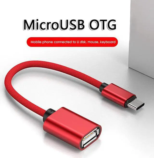 Main image of Metal USB Male To OTG   Sync Converter Adapter Cable Compatible Android Tablet Phone