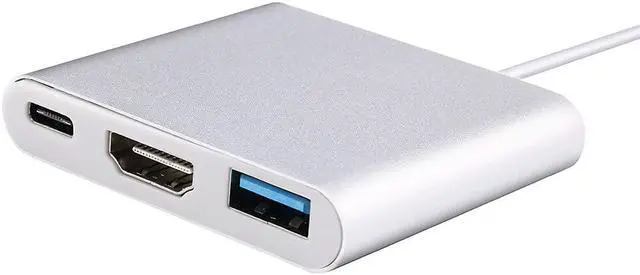 Alt view image 5 of 5 - C USB 3.1 to USB-C 4K USB 3.0 Adapter 3in1 Hub For Apple Macbook NEW usb3.1 Adapter Cable Dropshipping