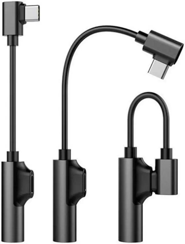 Alt view image 5 of 5 - Type C To 3.5mm Jack TypeC Audio Splitter Headphone Cable Earphone Aux 3.5 Adapter Charger -c For  Mi6 Mix2