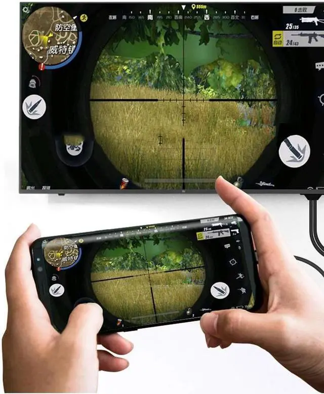 Alt view image 3 of 5 - Micro USB Type C iOS 3 in 1 HDMI USB Bluetooth Cable to TV HDTV Audio Video Adapter for iPhone X 8 Plus XR