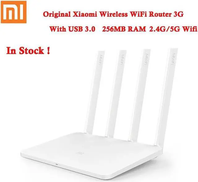 Main image of MI WiFi Wireless Router 3G/4 Dual Band 2.4/5Ghz Gigabit Smart Mini WiFi Repeater 4 Antennas USB 3.0 256MB RAM 1167Mbps