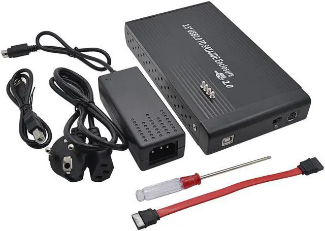 Main image of 3.5 Inch HDD External Enclosure Box HD SSD DVD Drive Hard Disk 2TB Sata IDE to USB 2.0 Adapter Eu Power Aluminum Case