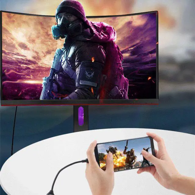 Alt view image 4 of 5 - Delivery!! Type-C To HD TV Cable Adapter USB 3.1 4K Converter For PC Laptop Tablet 4K Resolution For All Type-C PCs